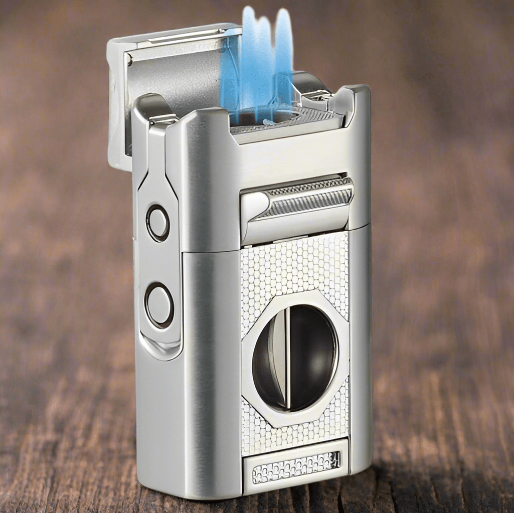 Unique Personalized All - In One Smokers Lighter Customized Cigar Gifts for Men by Groovy Guy