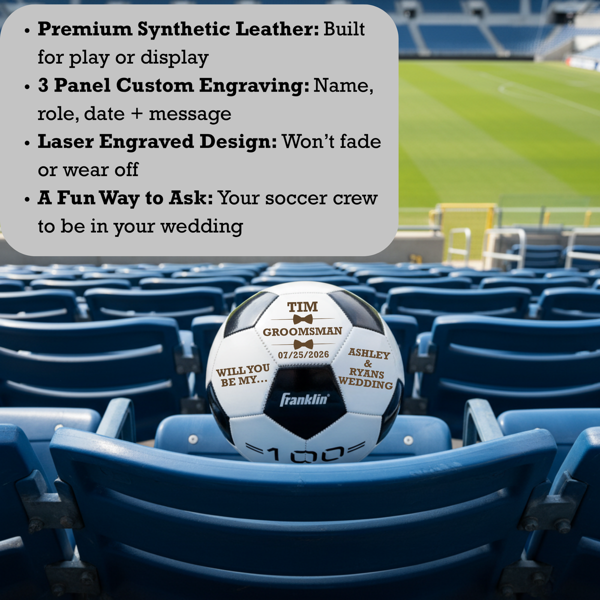 Wedding Proposal Soccer Ball