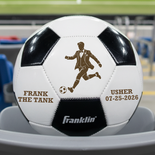 Pitch Day Groomsmen Soccer Ball