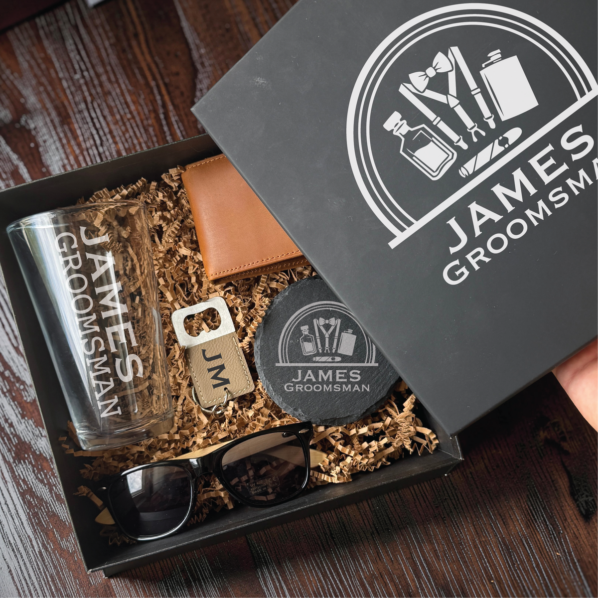 The Right-Hand Man Groomsmen Gift Box