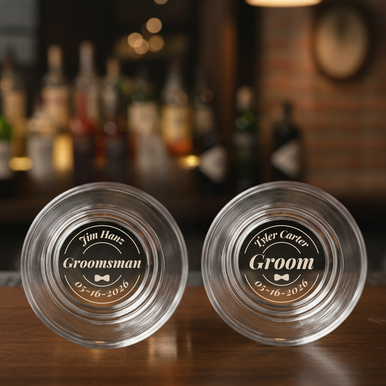 Last Call Groomsmen Whiskey Glass