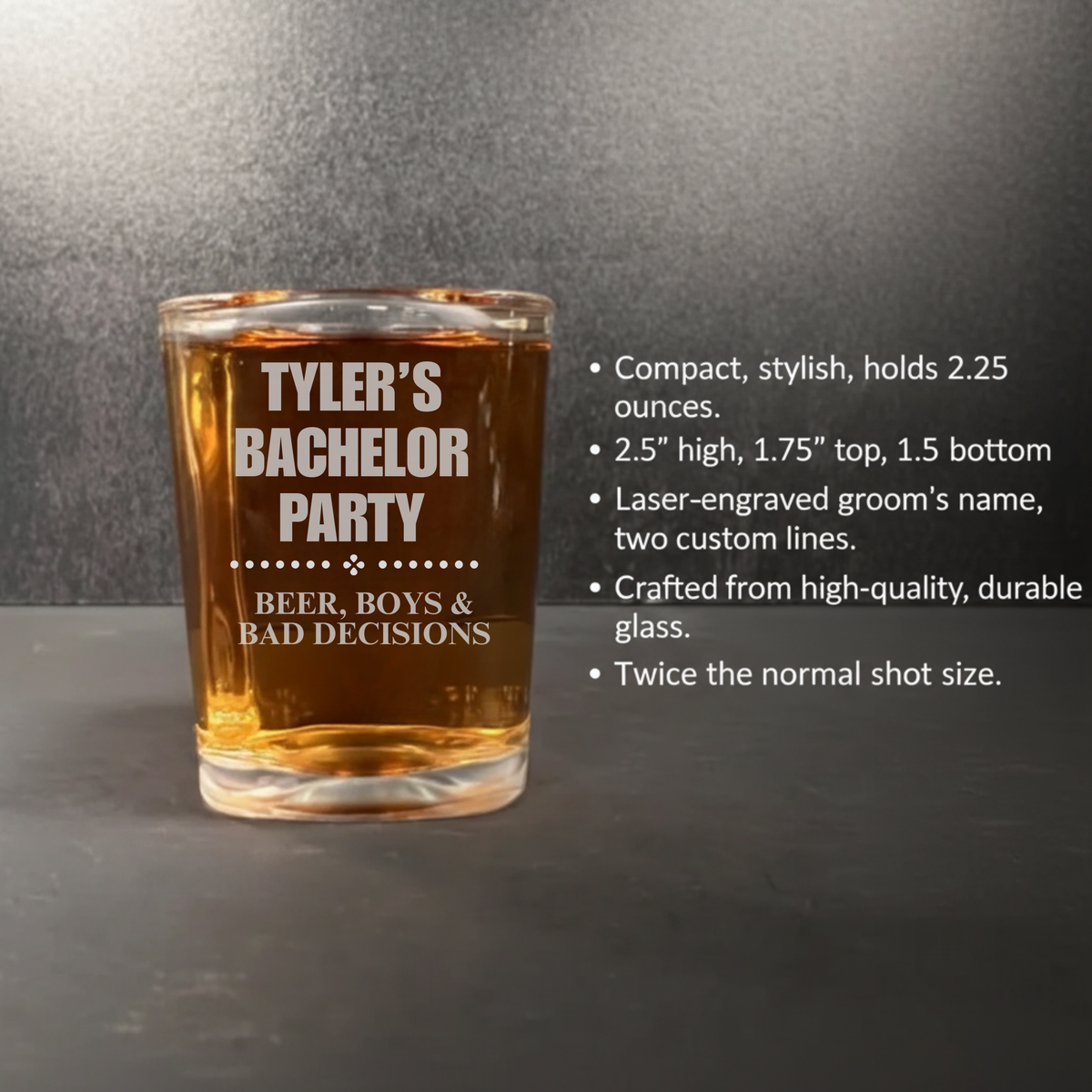 Bachelor Party Shot Glass