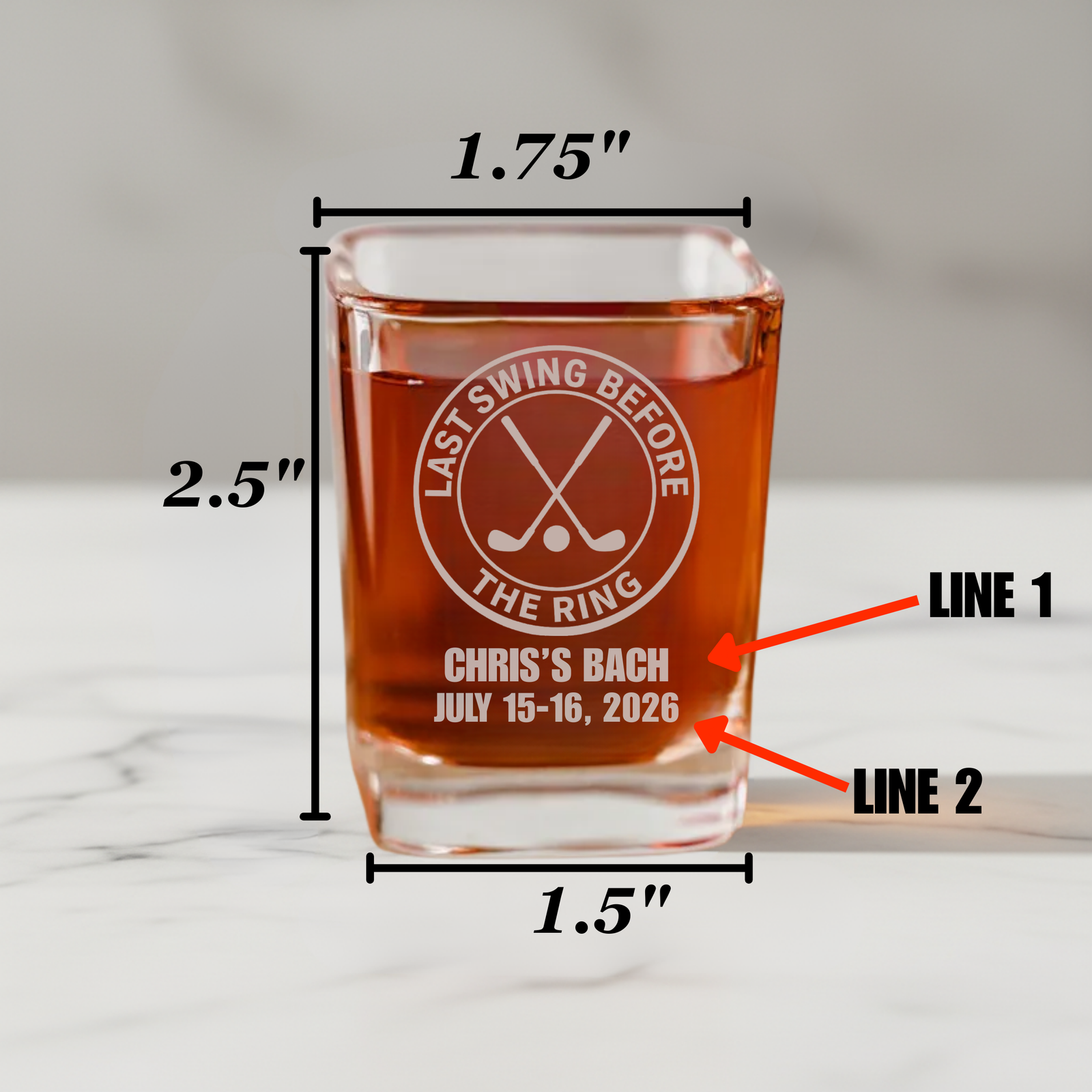 Last Single Swing Shot Glass