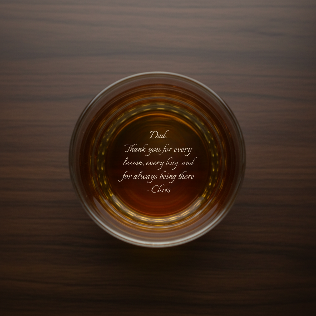 Father of the Groom Whiskey Glass