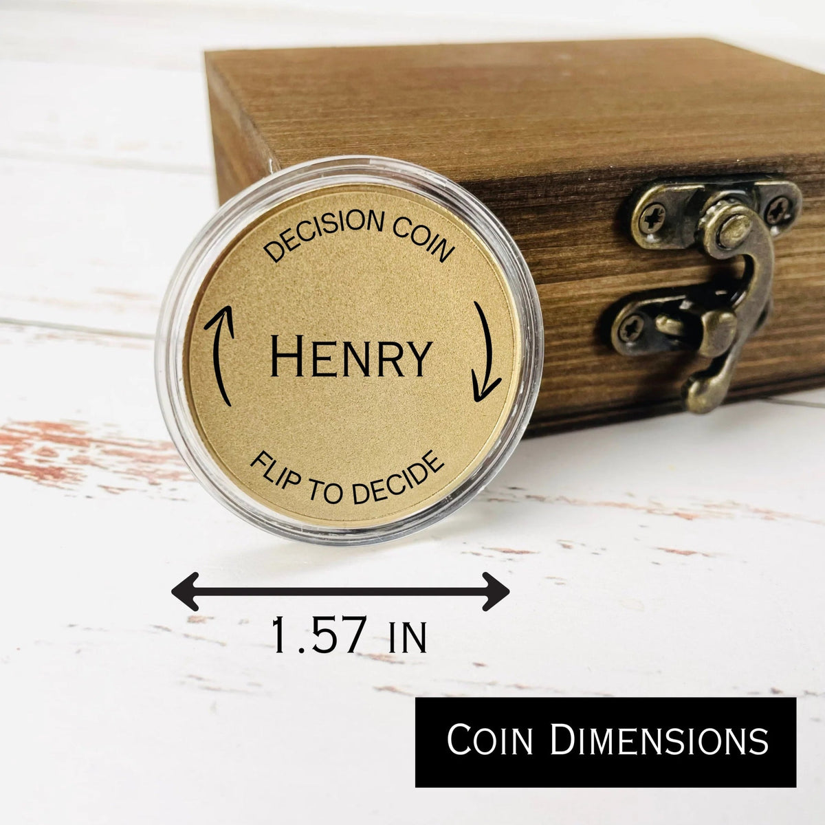 Anniversary Personalized Decision - Maker Coin by Groovy Groomsmen Gifts