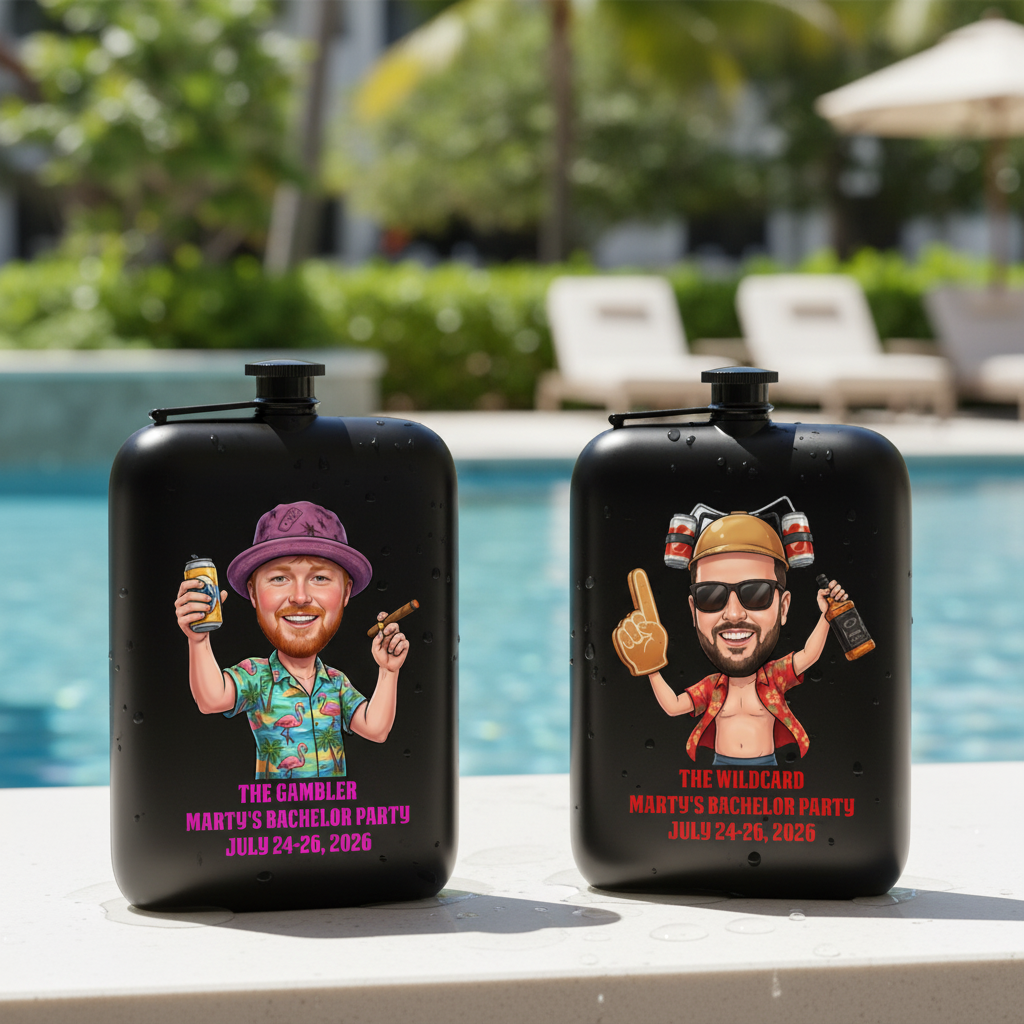 Crazy Bachelor Weekend Flask
