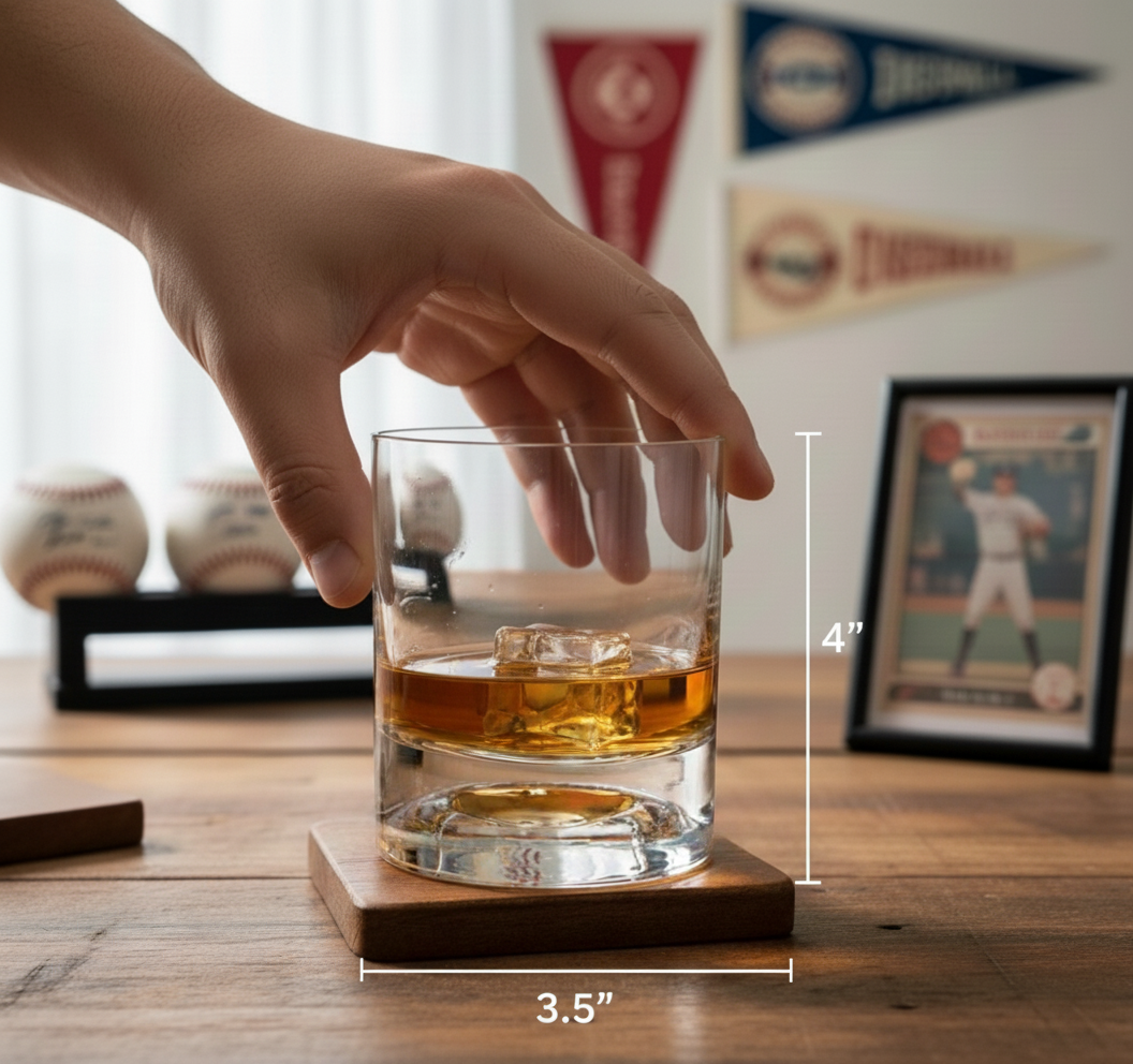 Personalized Baseball Decanter Set