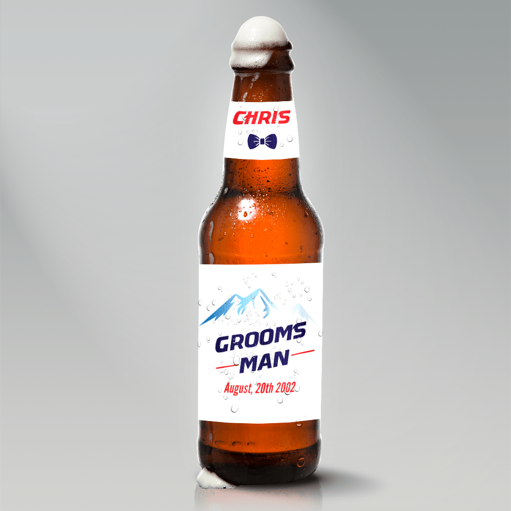 Unique Personalized Ice Cold Groomsman Customized Gifts for Men by Groovy Guy