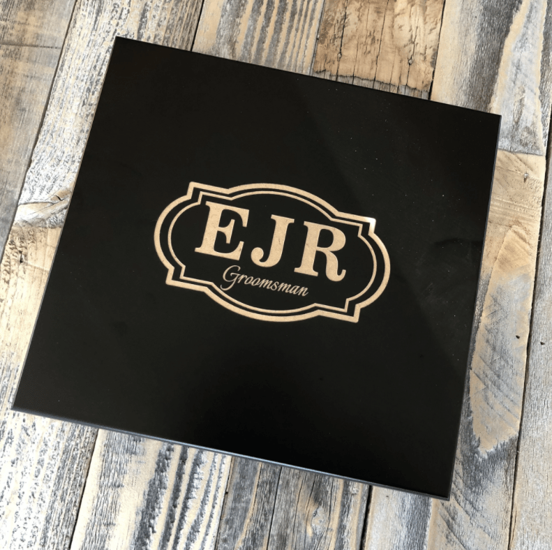 Unique Personalized Black Personalized Humidor Customized Gifts for Men by Groovy Guy