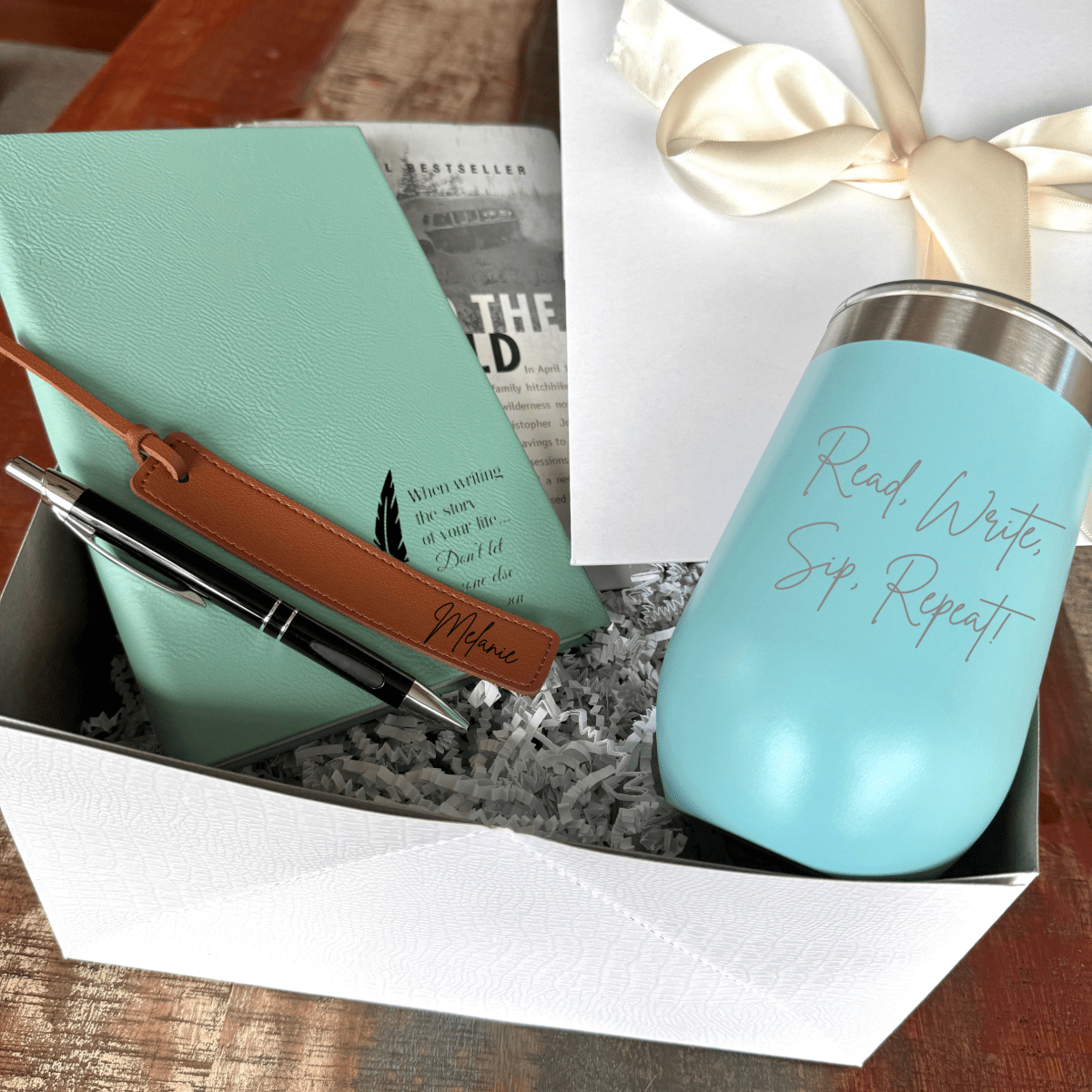 Personalized Blissful Bookworm Gift Set for her, Customized Gifts for Women by Groovy Girl Gifts