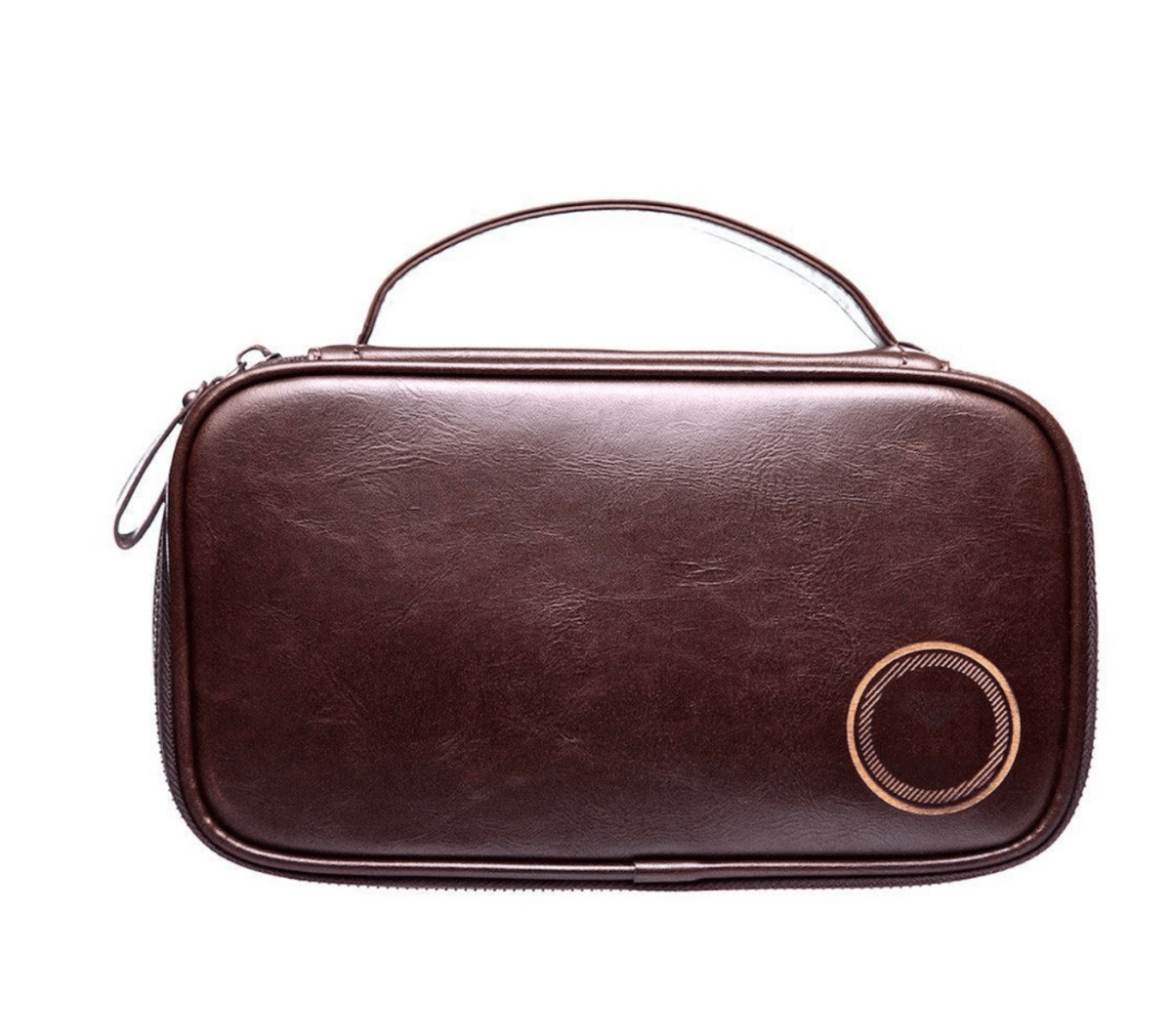 Unique Personalized Leather Shaving Bag Customized Personalized Toiletry Bag Gifts for Men by Groovy Guy