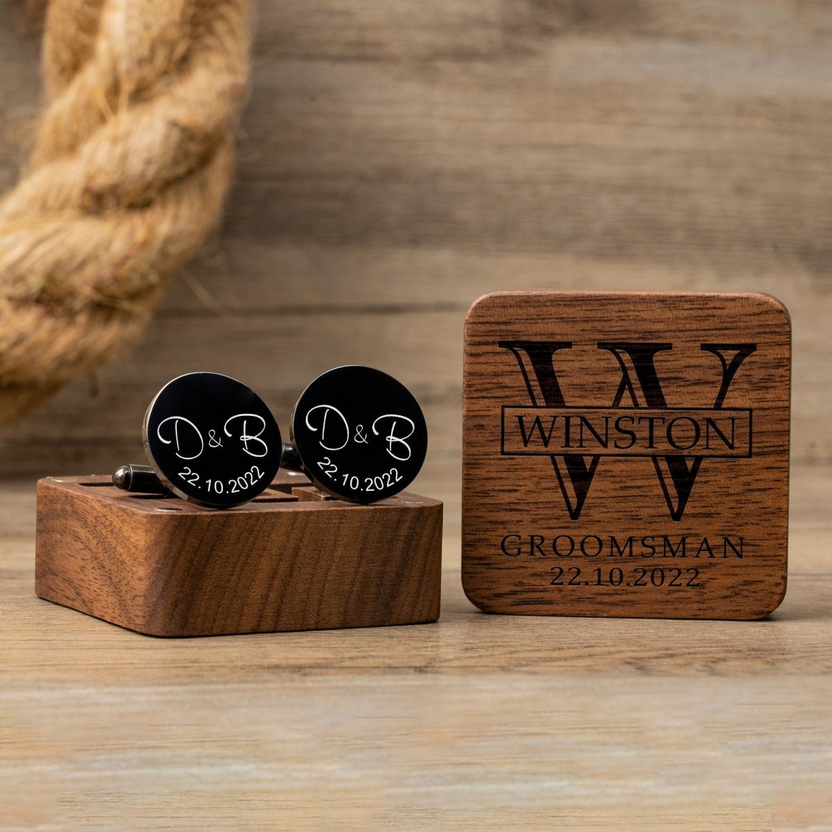 cufflinks Classic Cufflinks &amp; Keepsake Box by Groovy Groomsmen Gifts