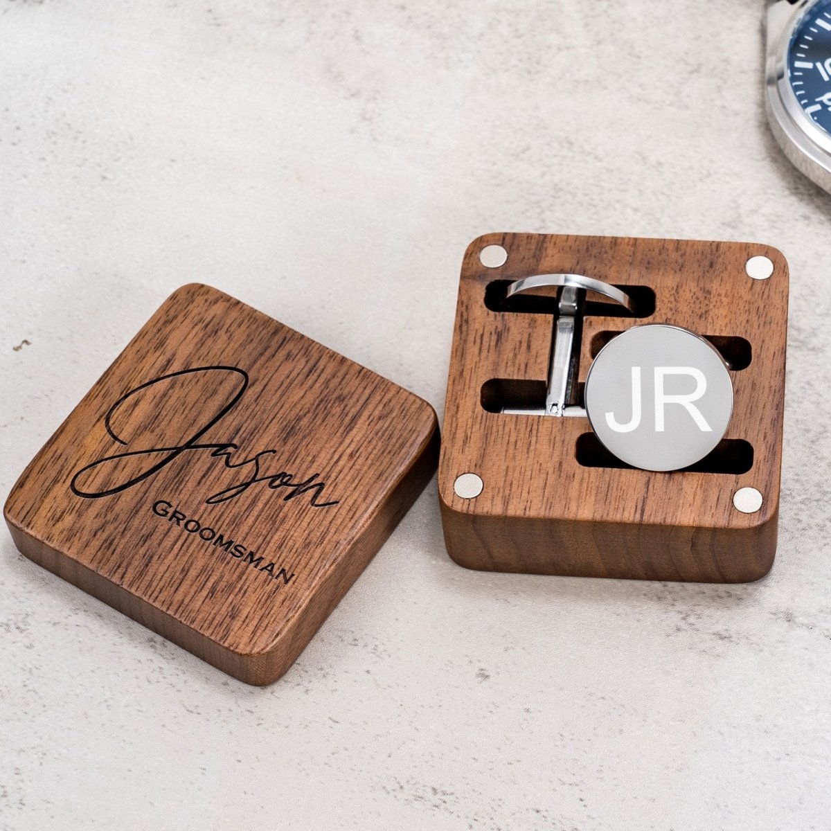 cufflinks Classic Cufflinks &amp; Keepsake Box by Groovy Groomsmen Gifts