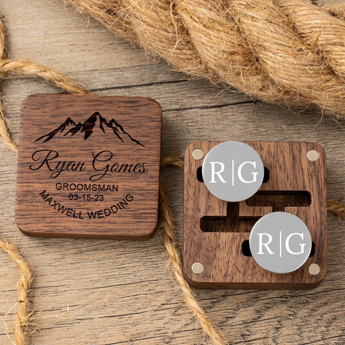 cufflinks Classic Cufflinks &amp; Keepsake Box by Groovy Groomsmen Gifts