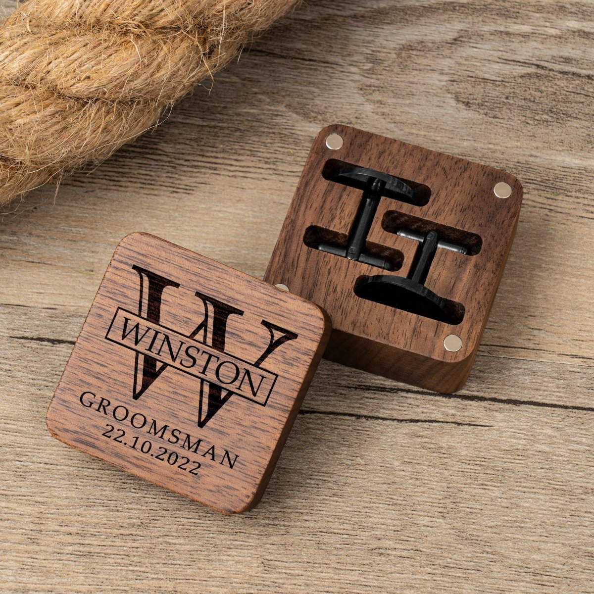 cufflinks Classic Cufflinks &amp; Keepsake Box by Groovy Groomsmen Gifts