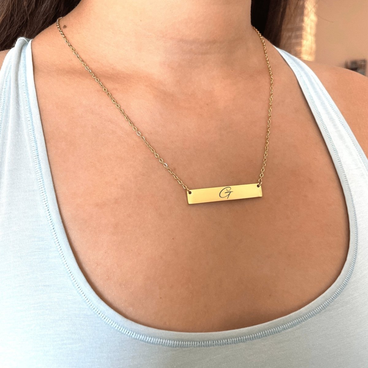 Custom Bar Necklace by Groovy Groomsmen Gifts