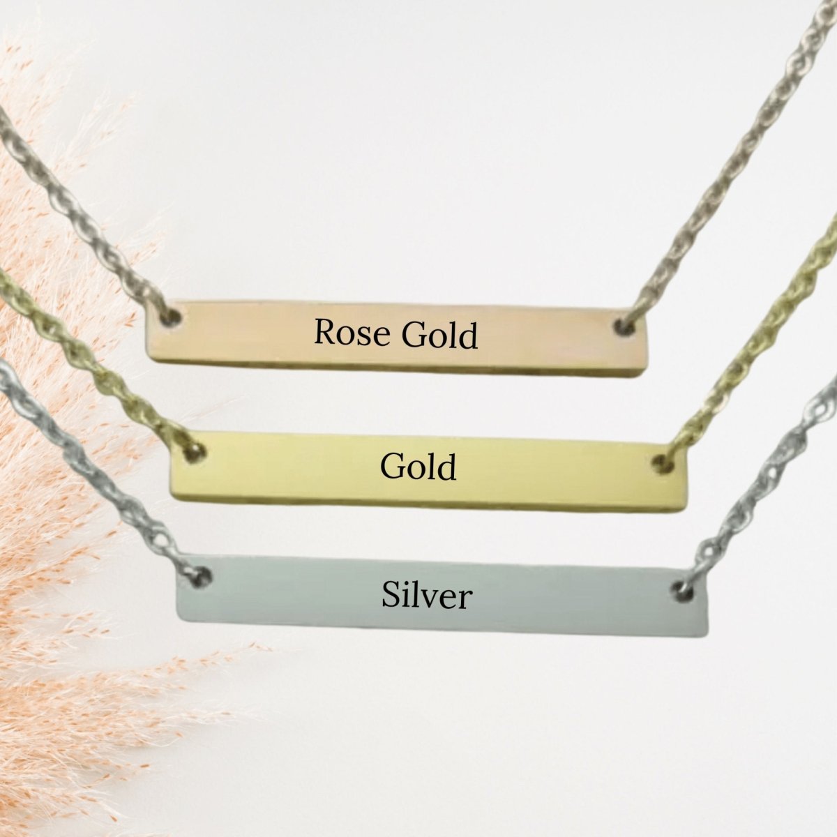 Custom Bar Necklace by Groovy Groomsmen Gifts