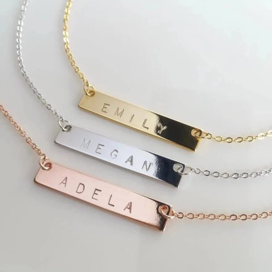 Custom Bar Necklace by Groovy Groomsmen Gifts