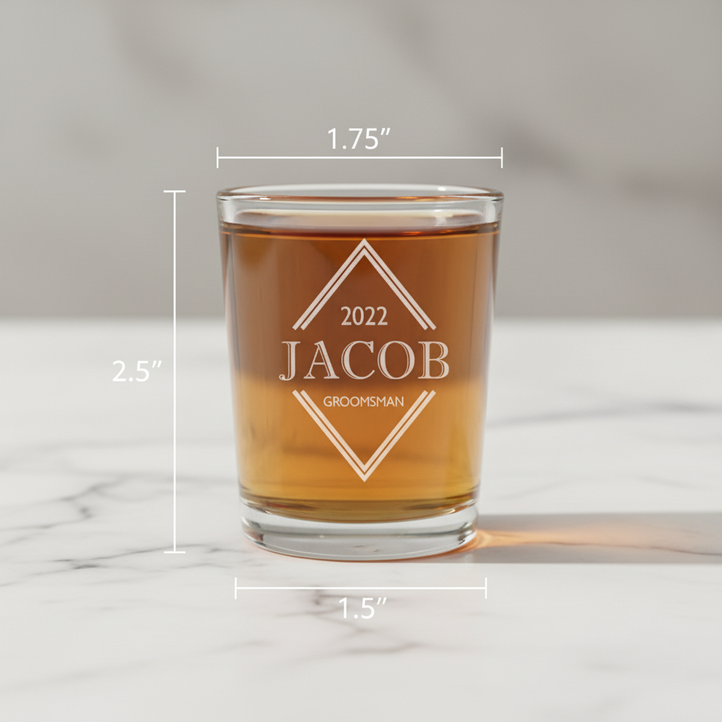 Custom Groomsmen Shooter Glasses