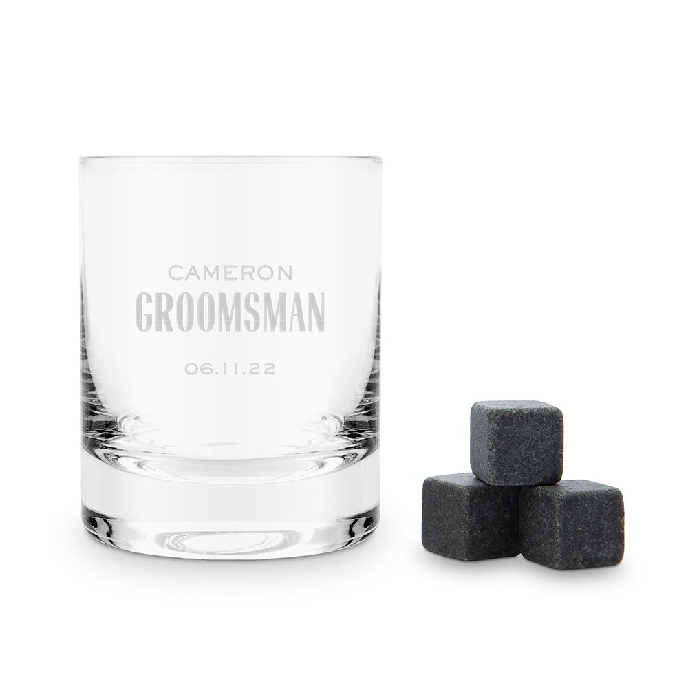 Drinking Glass Chilled By Design by Groovy Groomsmen Gifts