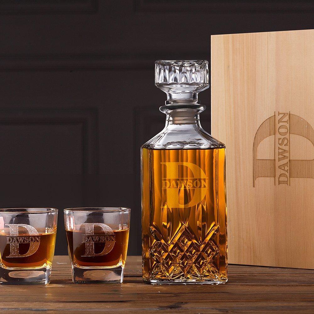 Drinkware Big Man&#39;s Decanter Set by Groovy Groomsmen Gifts