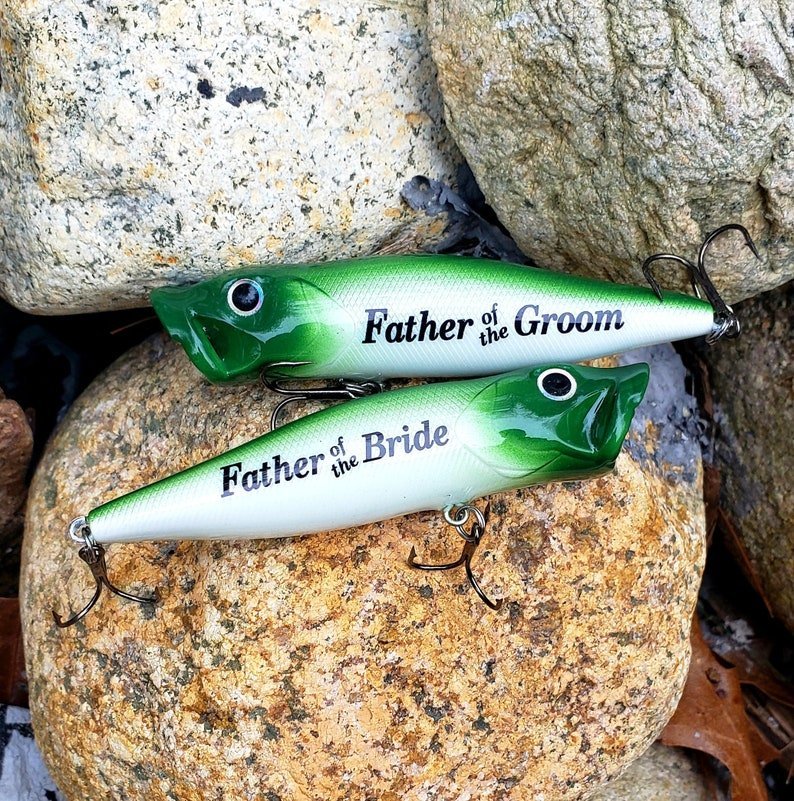 custom fishing lure wirh hook and birthstone Angling Party