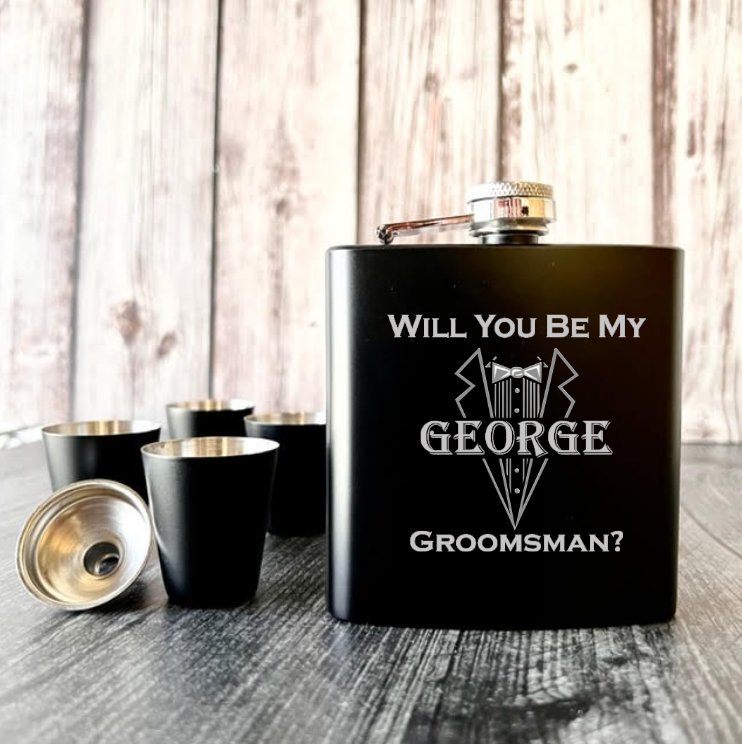 Flasks Sharp Shooter by Groovy Groomsmen Gifts
