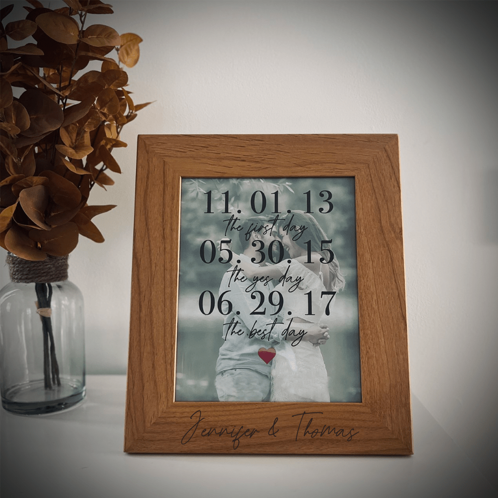 Unique Personalized Forever Frame Customized Picture Frame Gifts for Men by Groovy Guy