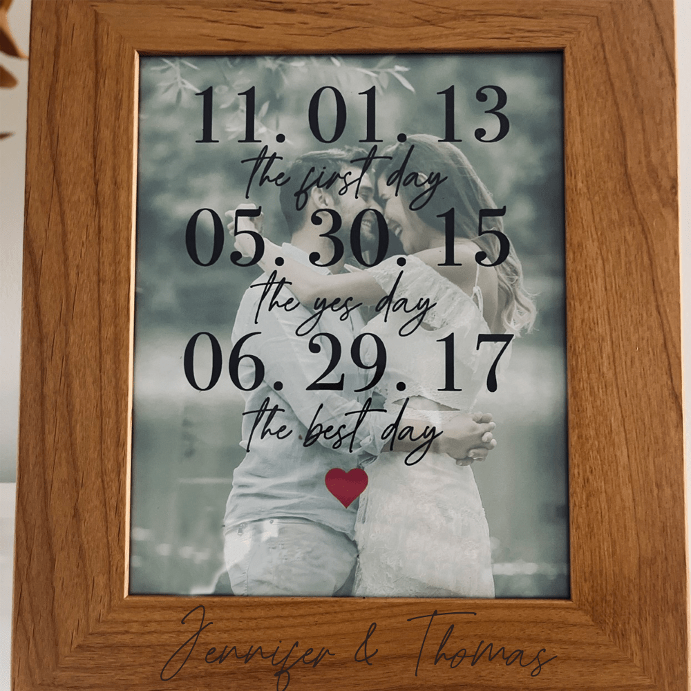 Unique Personalized Forever Frame Customized Picture Frame Gifts for Men by Groovy Guy