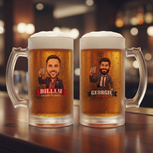 Groomsmen Frosted Beer Mug