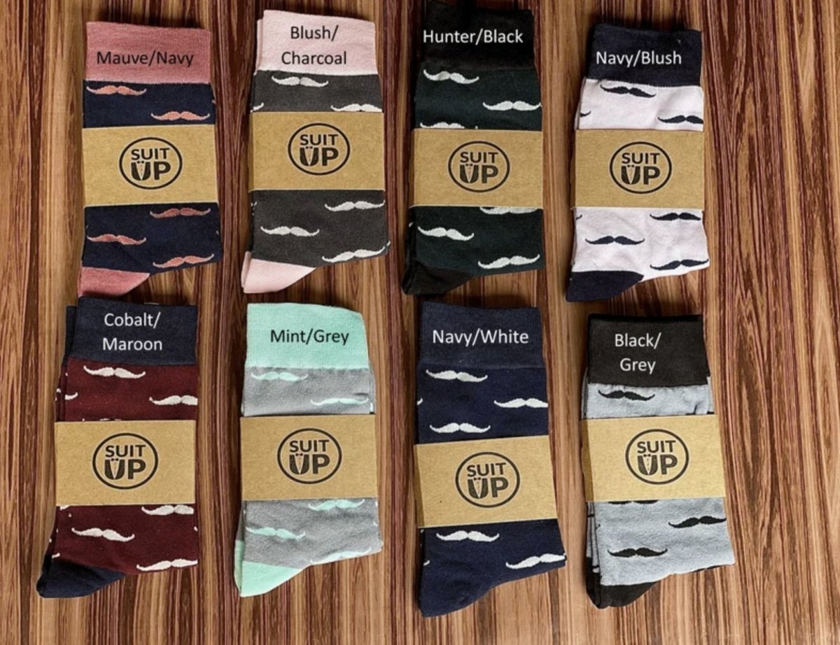 Gift Sets Groomsman Socks &amp; Koozie Set by Groovy Groomsmen Gifts