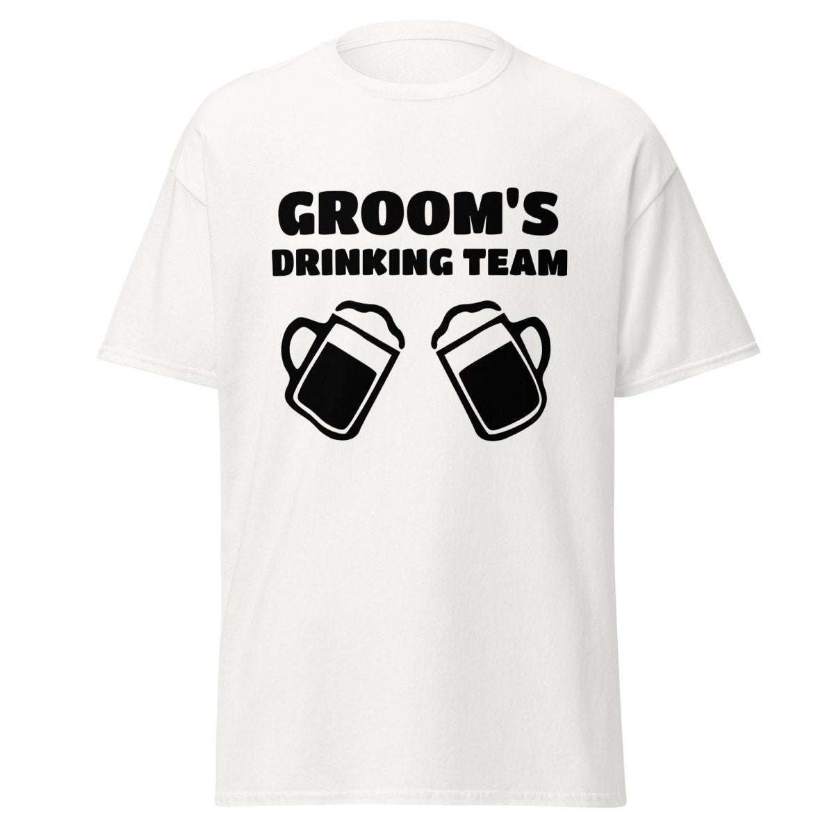 Groom&#39;s Drinking Team T-Shirt by Groovy Groomsmen Gifts