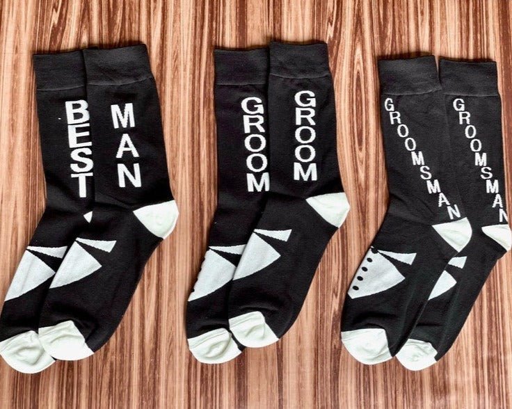 Groomsmen Socks Suit &amp; Socks by Groovy Groomsmen Gifts