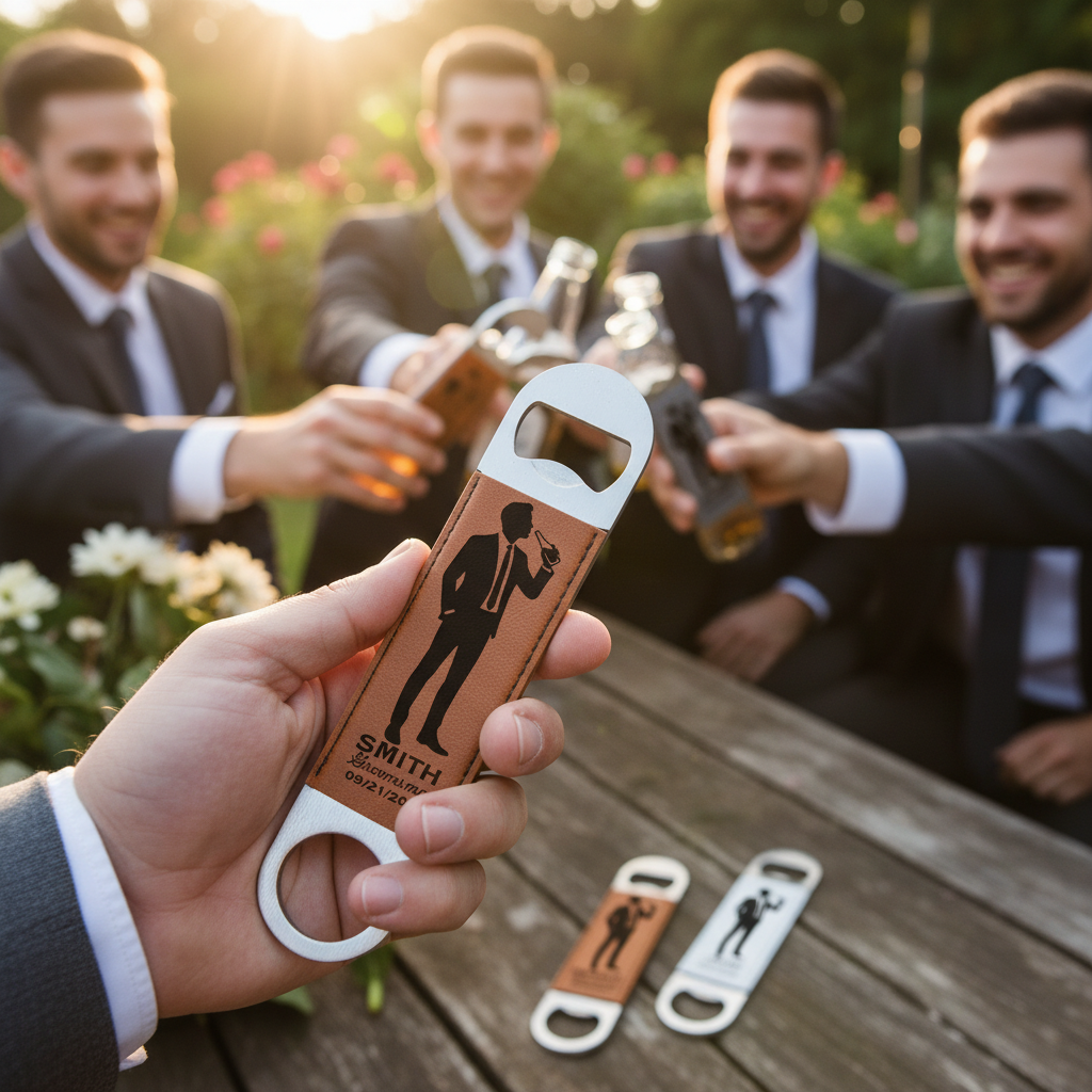 Grooms Crew Bottle Opener