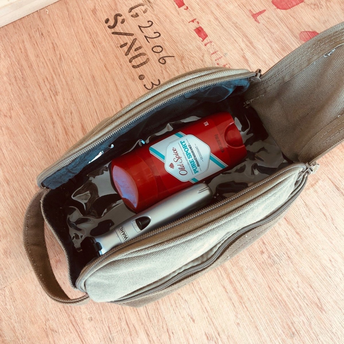 Groovy Threads Personalized Traveler&#39;s Toiletry Bag by Groovy Groomsmen Gifts