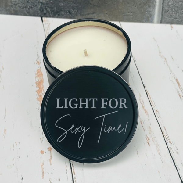 Unique Personalized Embrace Love's Light Customized candle Gifts for Men by Groovy Guy