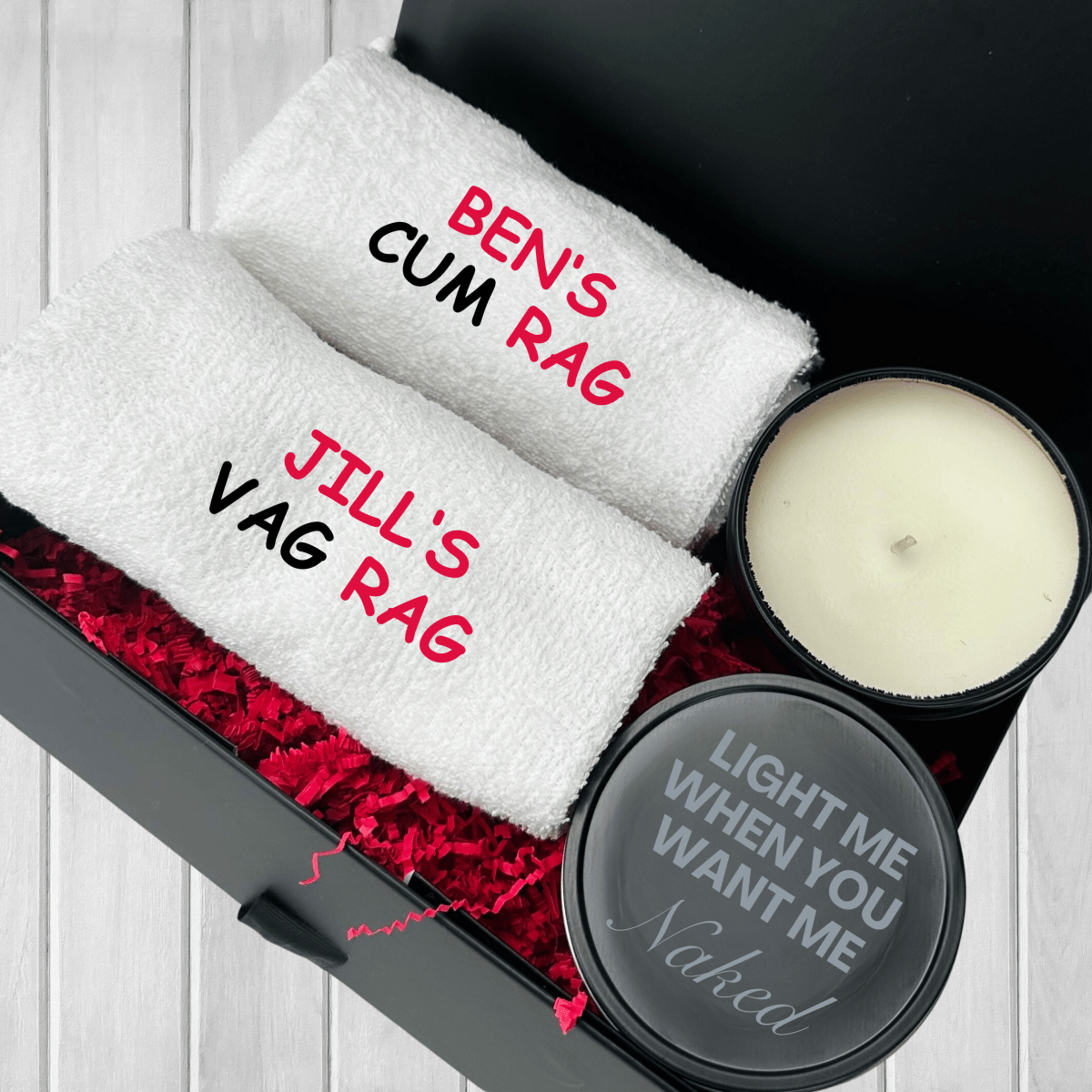 Unique Personalized Risqué Romance Gift Set Customized Gift Sets Gifts for Men by Groovy Guy