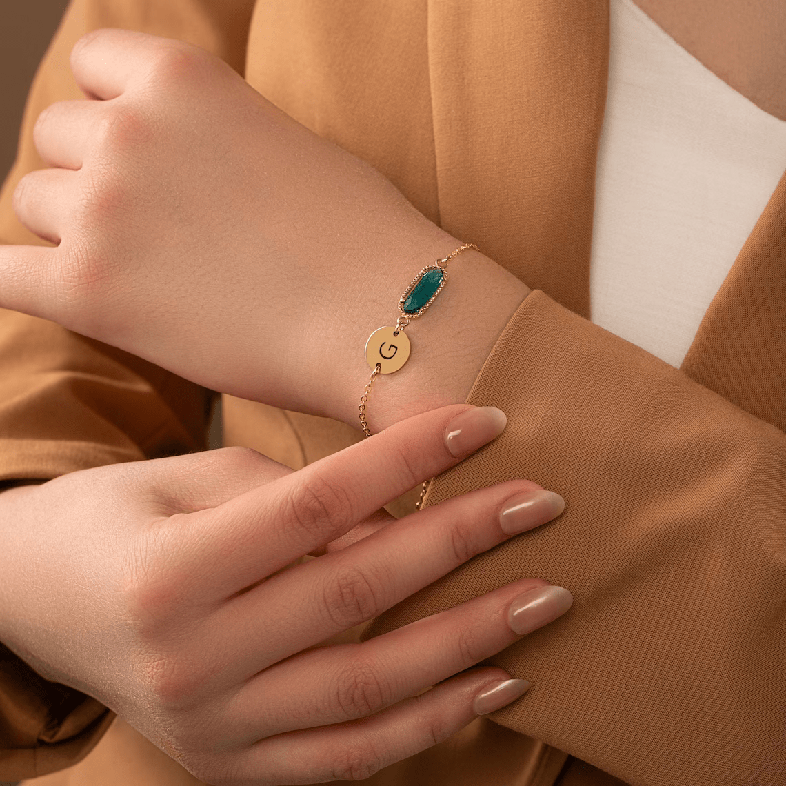 Personalized Custom Birthstone Personalized Bracelet for her, Customized Gifts for Women by Groovy Girl Gifts