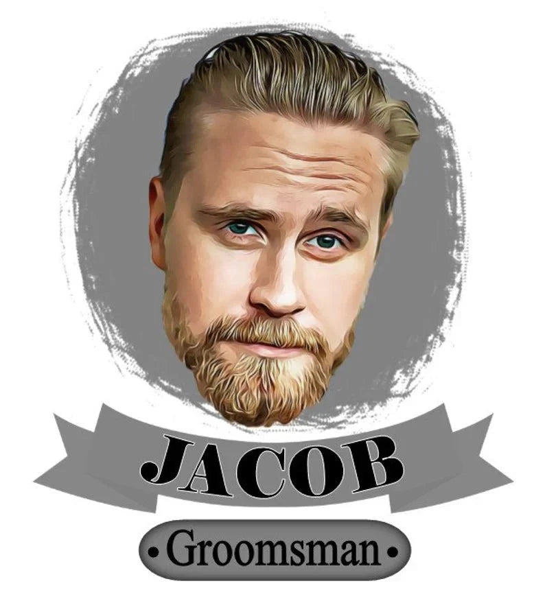 Unique Personalized Caricature Flask Customized Gifts for Men by Groovy Guy