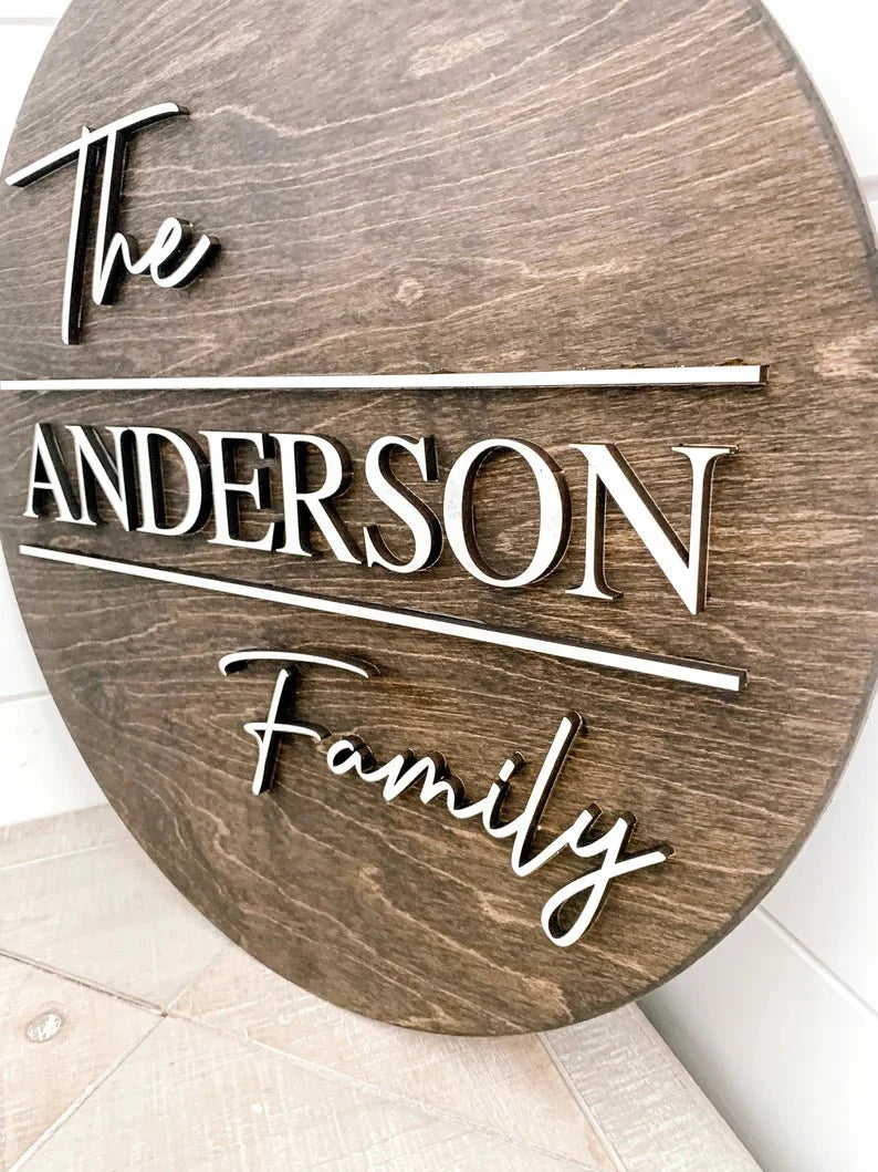 Unique Personalized Family Wall Sign Customized housewarming gift Gifts for Men by Groovy Guy
