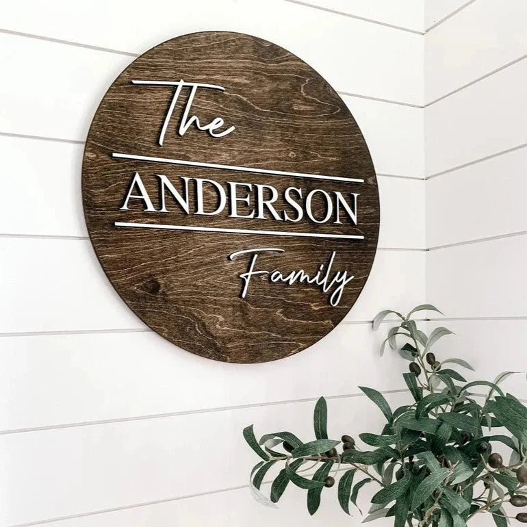Unique Personalized Family Wall Sign Customized housewarming gift Gifts for Men by Groovy Guy