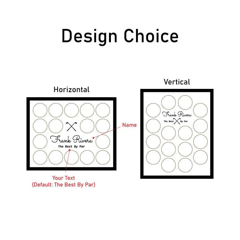 Unique Personalized Custom Golf Ball Display Frame Customized Golf Gifts for Men by Groovy Guy