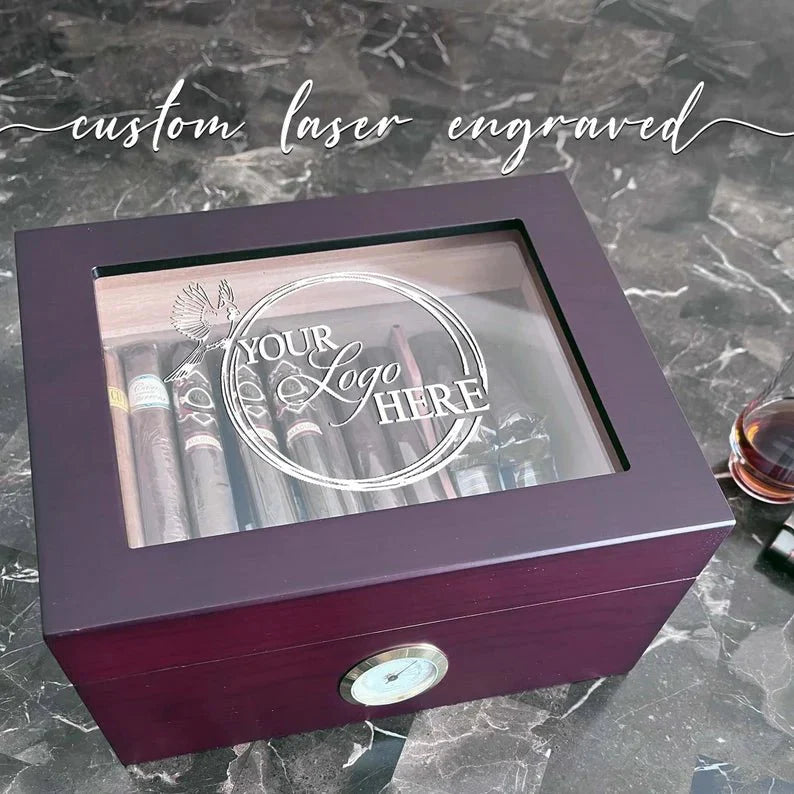 Unique Personalized Custom Personalized Humidor Customized humidor Gifts for Men by Groovy Guy