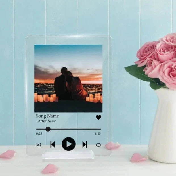 Unique Personalized Personalized Couple Song Plaque Customized Anniversary Gifts for Men by Groovy Guy