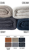 Knit Monogram Blanket