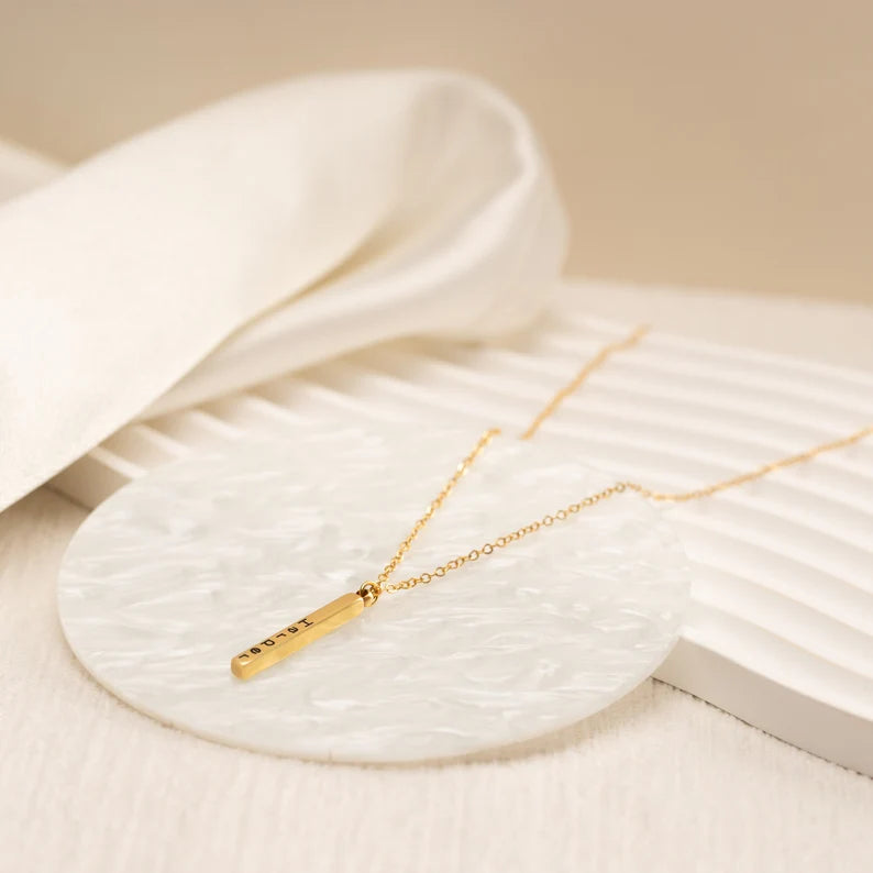 Sterling Silver Bar Necklace