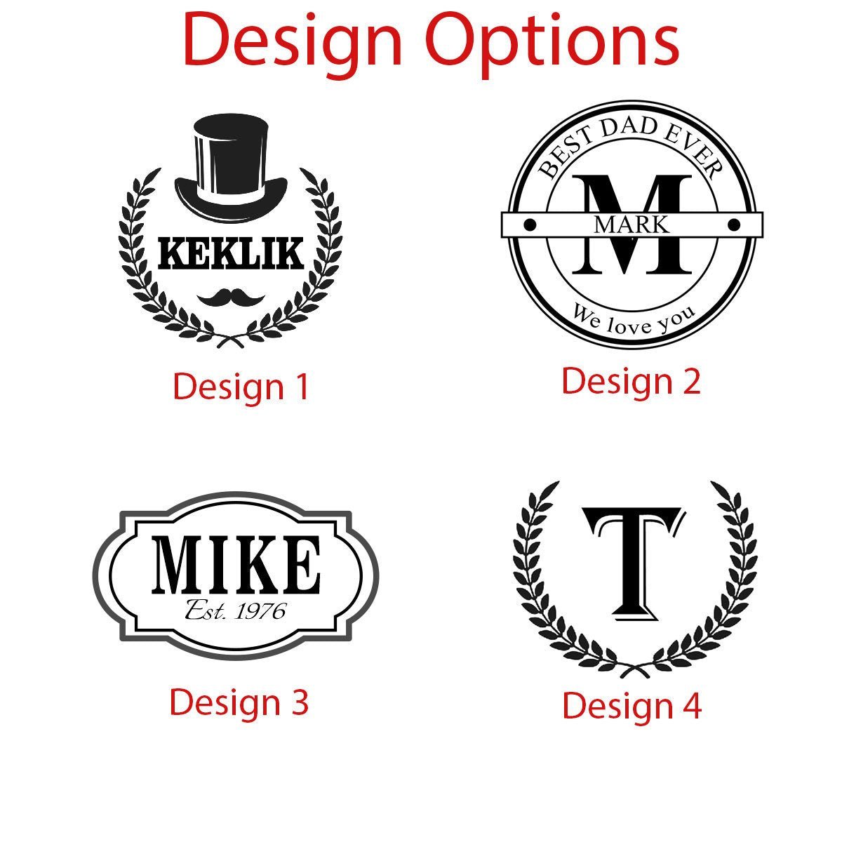 Unique Personalized Custom Decanter Set Customized Decanter Set Gifts for Men by Groovy Guy