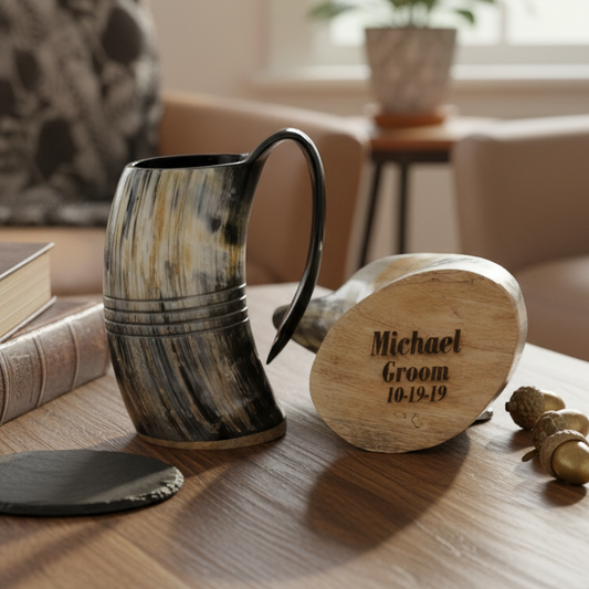 Personalized Viking Horn Mug