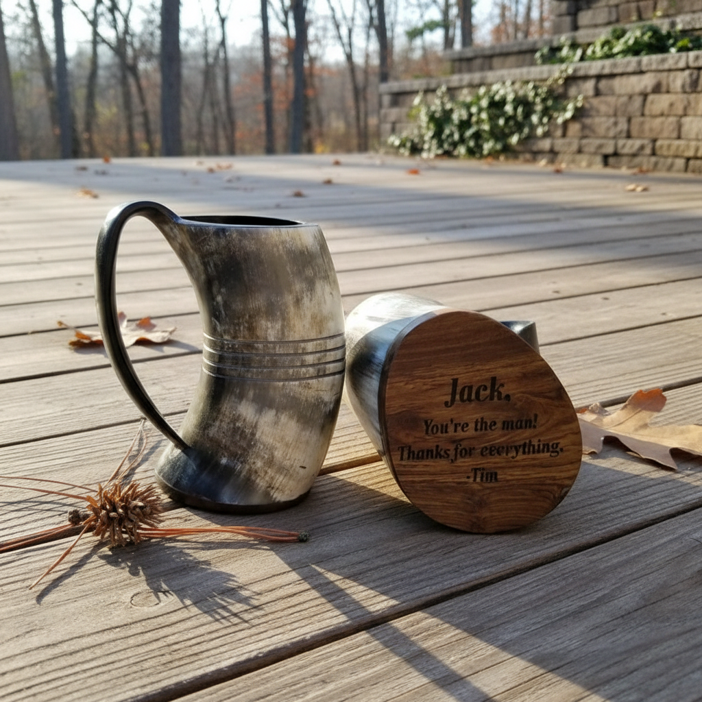Personalized Viking Horn Mug