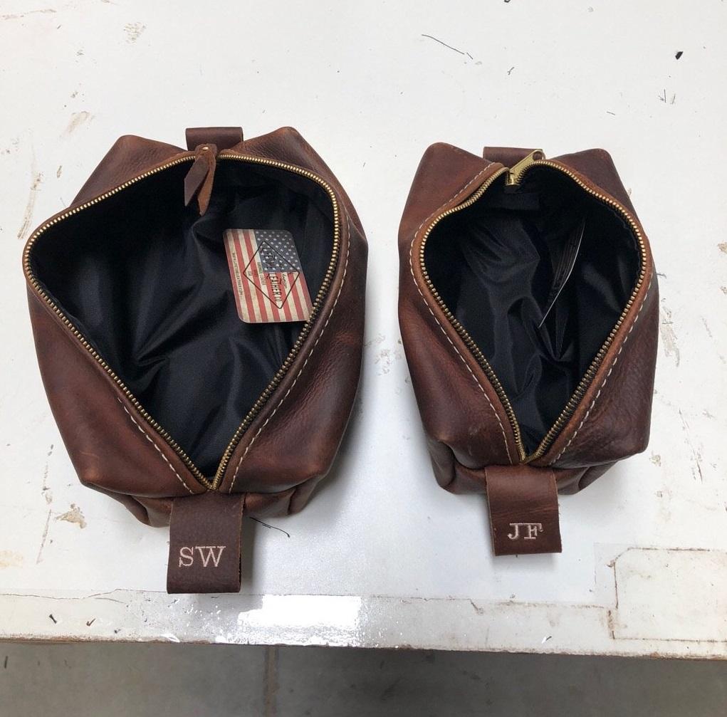 Man Bags Leather Luxe Personalized Men&#39;s Travel Bag by Groovy Groomsmen Gifts